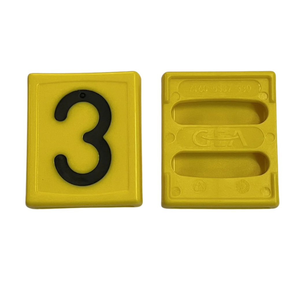 GEA marķēšanas numurs "3"