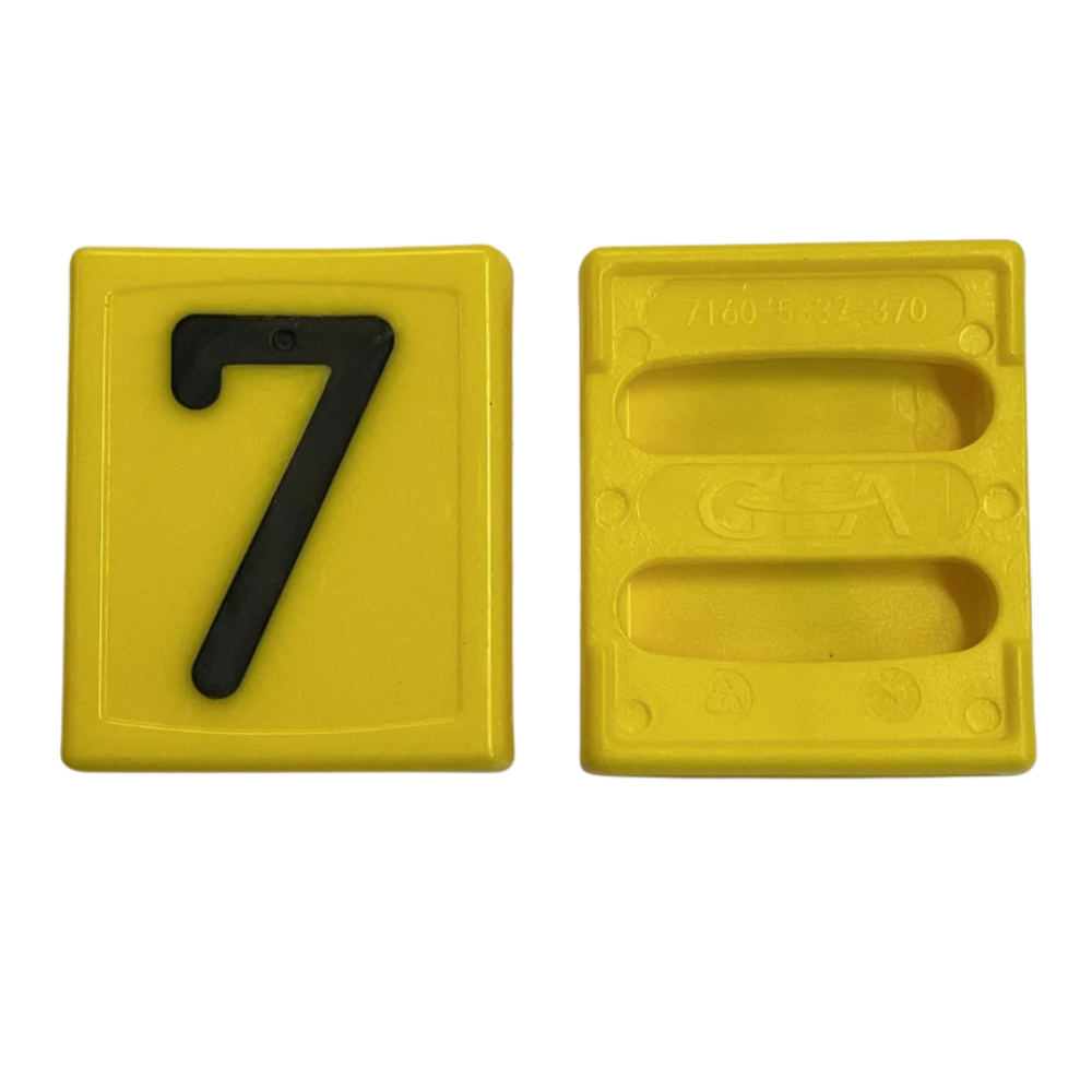 GEA marķēšanas numurs "7"