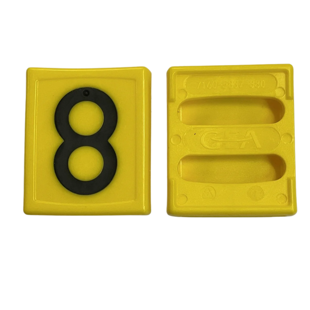 GEA marķēšanas numurs "8"