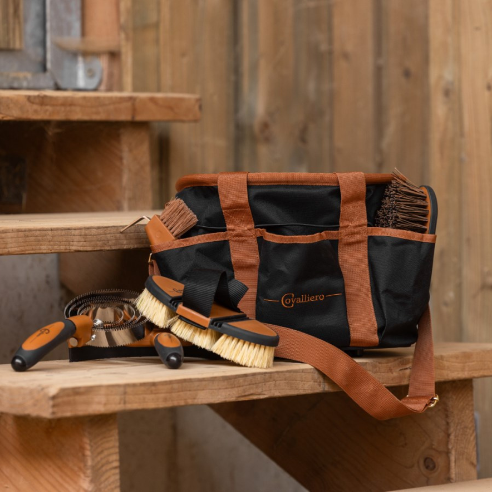 Zirgu kopšanas piederumu soma