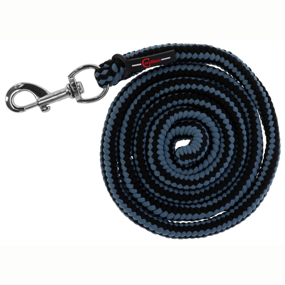 Pavada ar karabīni Hippo, 2 m, melna - pelēka