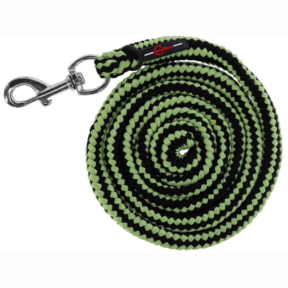 Pavada ar karabīni Hippo, 2 m, melna - zaļa